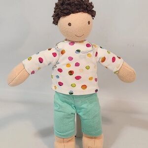 Polka Dot Doll with Teal Pants